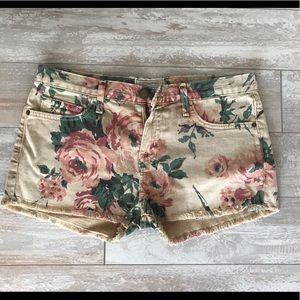 Current/Elliott floral cutoffs